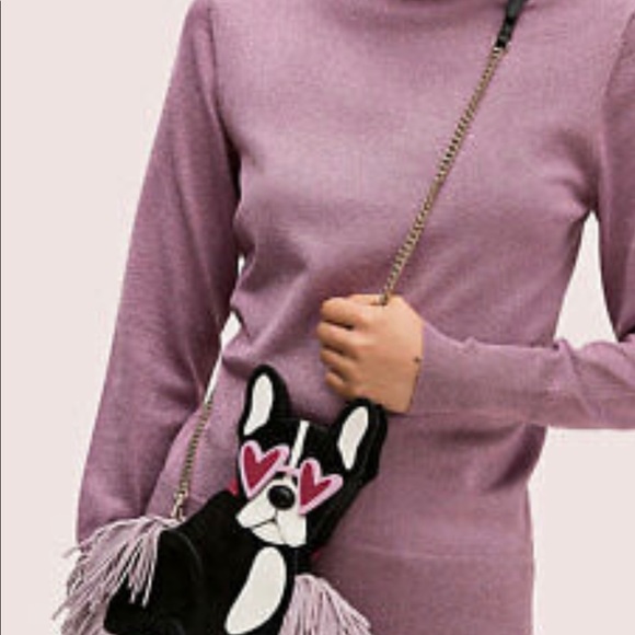 Kate spade retired Frenchie   dog crossbody new with tags - Picture 6 of 8